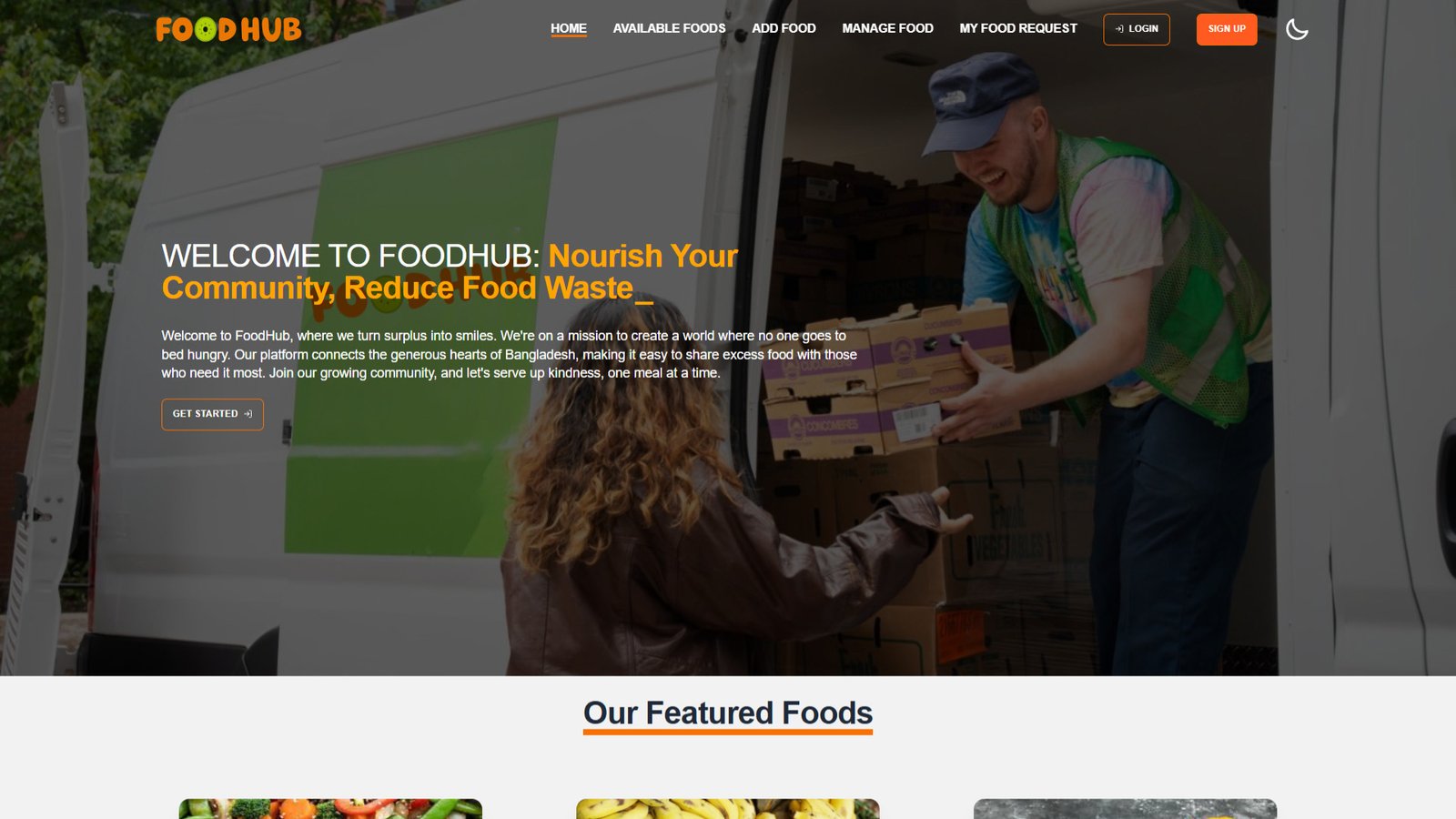 Food Hub - Food Donation Platform