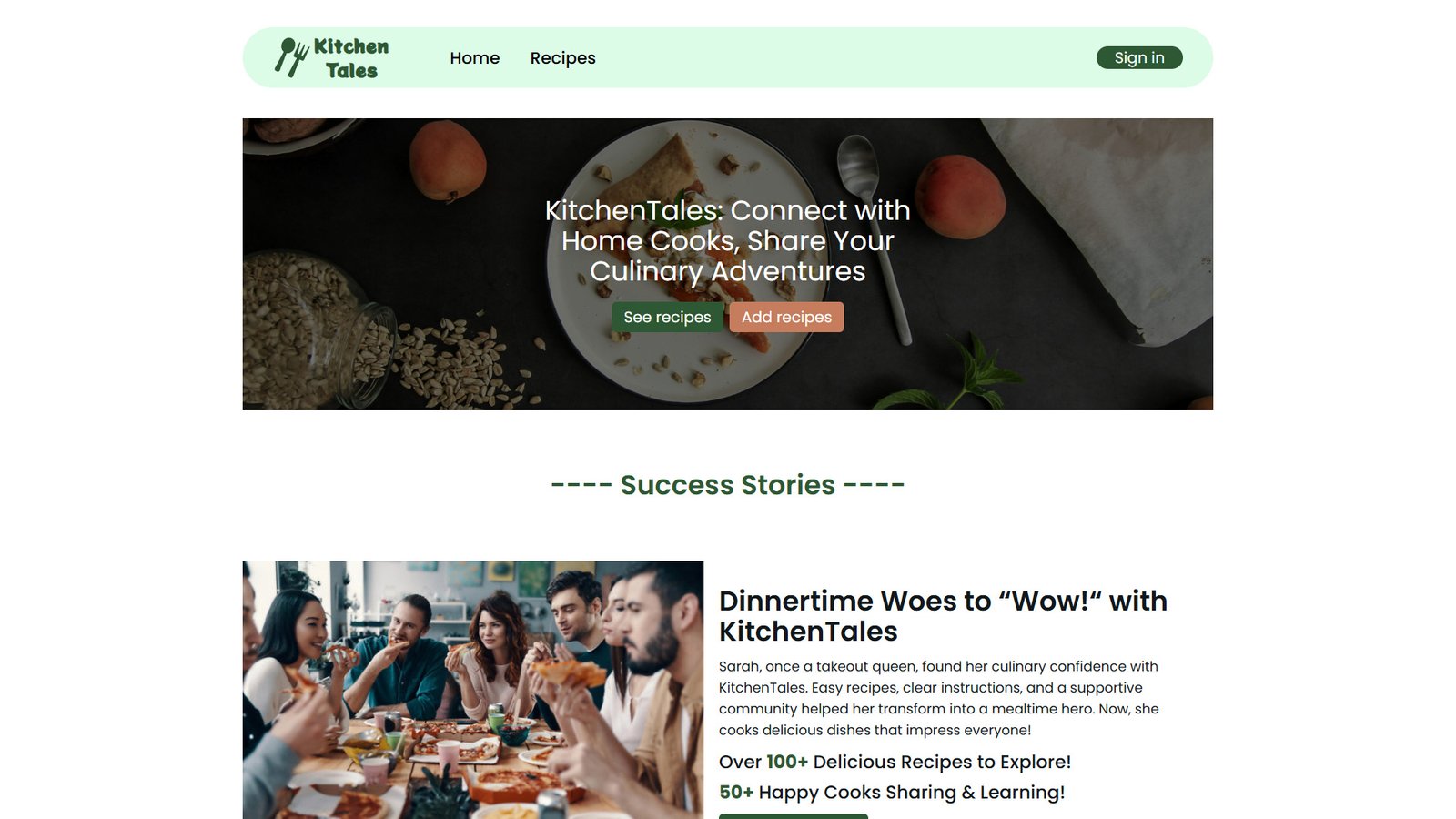 Recipe Sharing Platform
